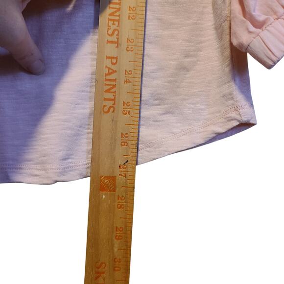 Soft Surroundings Women M Shirt Lagenlook  Sheer Floral Embroider Puff Sleeve - Picture 5 of 7